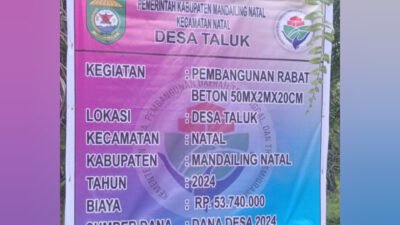 Dugaan Fiktif Pembangunan Jalan Rabat Beton di Desa Taluk, Warga Minta APH Usut Tuntas