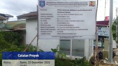 E-Purchasing Dipakai, Tapi Data Pemilihan Proyek Jalan Pangkalpinang Rp2,5 Miliar Tak Ditemukan