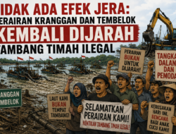 TIDAK ADA EFEK JERA: PERAIRAN KRANGGAN DAN TEMBELOK KEMBALI DIJARAH TAMBANG TIMAH ILEGAL, MASYARAKAT TUNTUT TANGKAP DALANG DAN PEMODAL