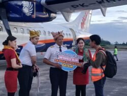 Pembukaan penerbangan Wings Air Rute Pangkalpinang – Batam (PP) bertepatan dengan Festival Pasir Padi kota Pangkalpinang 