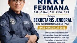 Rikky Fermana Resmi Jabat Sekjen PJS, DPC PJS Bangka: Selamat Mengemban Amanah Besar