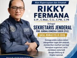 Rikky Fermana Resmi Jabat Sekjen PJS, DPC PJS Bangka: Selamat Mengemban Amanah Besar
