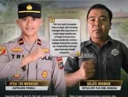 Kapolsek Pemali Ucapkan Selamat kepada Bojes Irawan, Siap Perkuat Sinergi Polri dan PJS Bangka