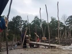 Aktivitas Tambang Timah Ilegal Jenis Sebu- Sebu Didekat Rumah warga Kampung Jeruk Jadi sorotan publik.
