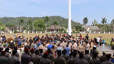 Polres Bangka Turunkan Personel Amankan Aksi Damai di Kantor Bupati