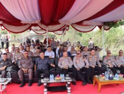 Polda Kep. Bangka Belitung Resmikan Jembatan Merah Putih Presisi di Desa Air Ruay