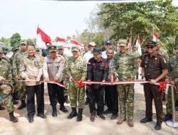Pangdam II/Sriwijaya Resmikan Jembatan Garuda Merah Putih