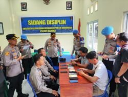 Antisipasi Pelanggaran, Bidpropam Polda Babel Gelar Gaktibplin Personel Polres Bangka