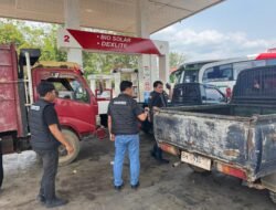 Tinda Lanjuti Keluhan Supir, Tipidter Polres Bangka Sidak SPBU Puding