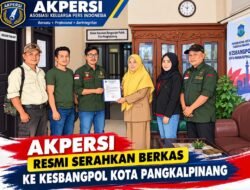 AKPERSI Resmi Serahkan Berkas ke Kesbangpol Kota Pangkalpinang
